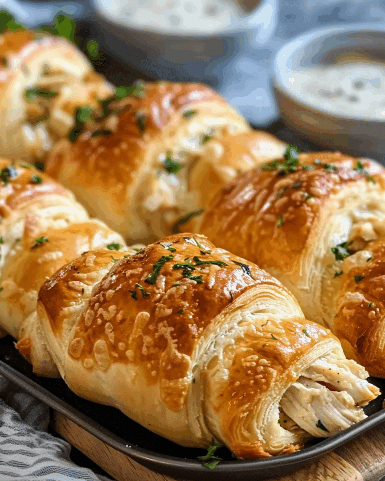 Baked Chicken Stuffed Crescent Rolls