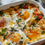 Baked Feta Eggs