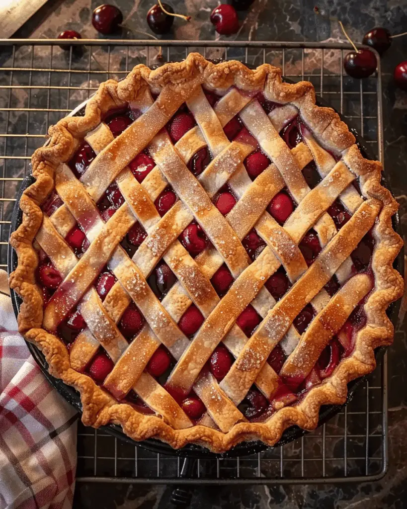 Baked Fresh Cherry Pie