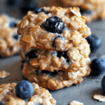Banana Blueberry Oatmeal Breakfast Cookies