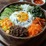Bibimbap (Korean Mixed Rice & Vegetables)