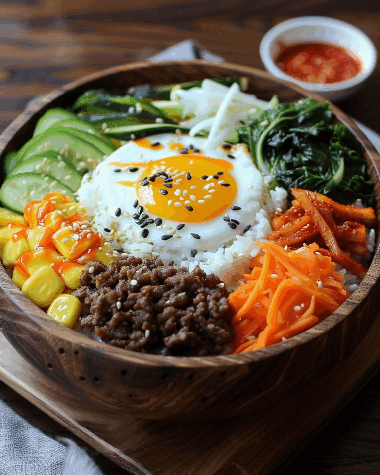 Bibimbap (Korean Mixed Rice & Vegetables)