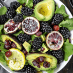Blackberry & Avocado Salad with Honey Lemon Vinaigrette