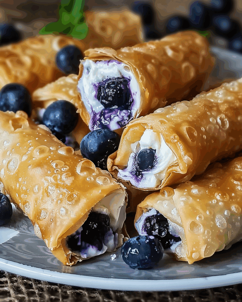 Blueberry Egg Rolls