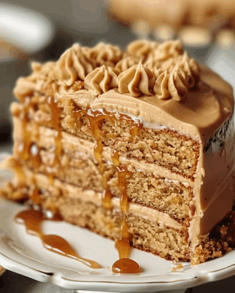 Butterscotch Cake with Caramel Frosting