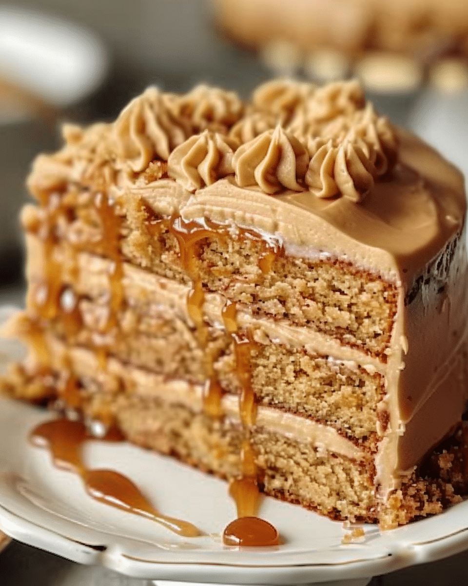 Butterscotch Cake with Caramel Frosting