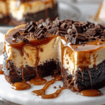 Caramel Brownie Cheesecake
