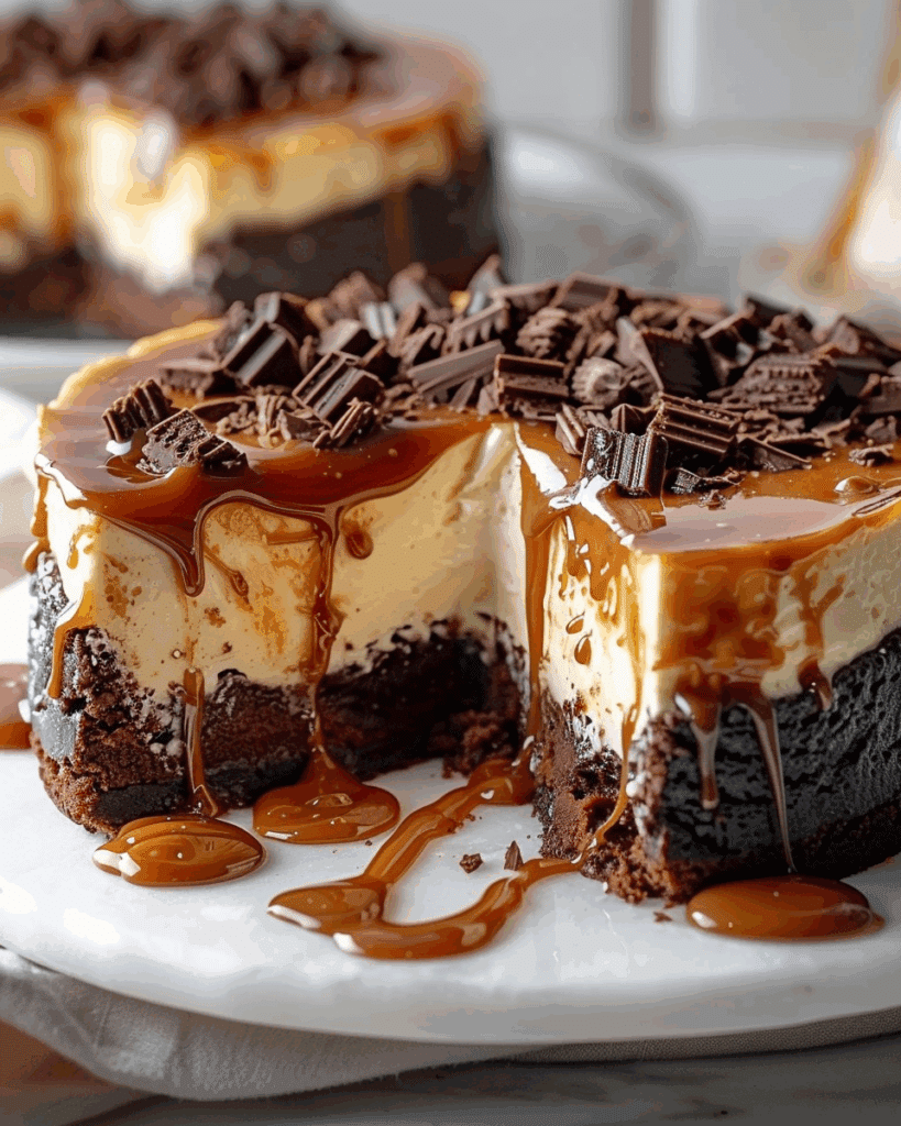 Caramel Brownie Cheesecake