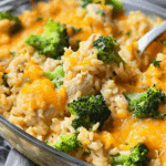 Cheesy Broccoli Chicken and Rice Casserole