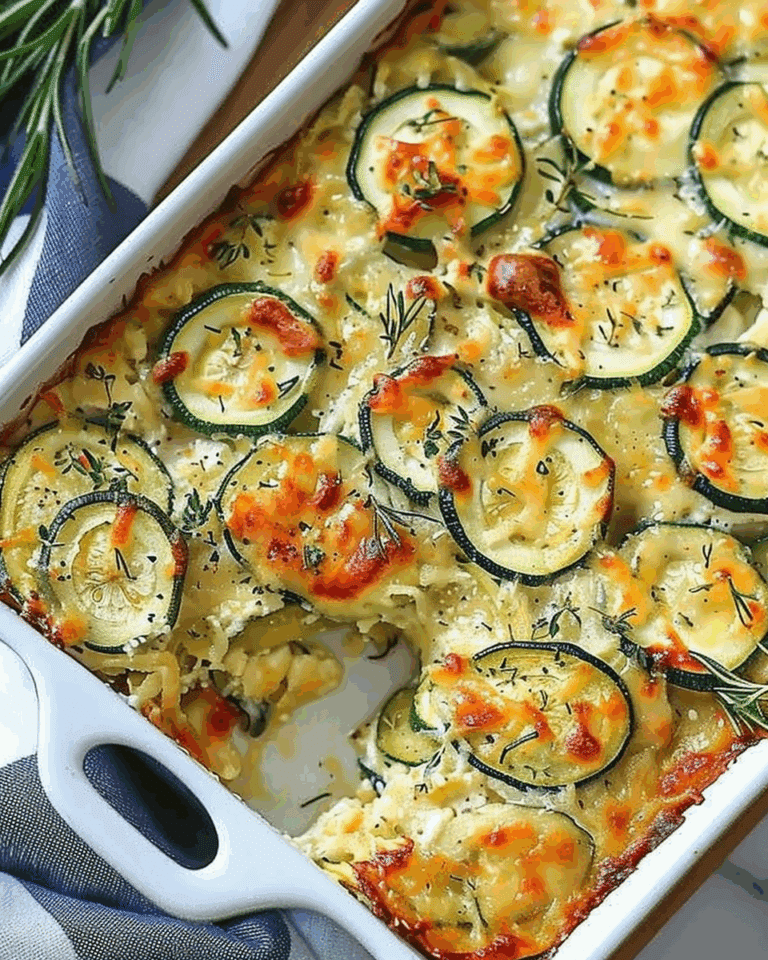 Cheesy Baked Zucchini Casserole