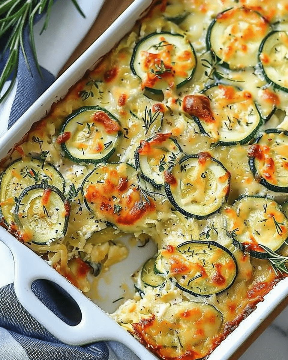 Cheesy Baked Zucchini Casserole