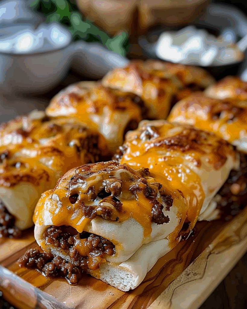 Cheesy Beefy Rolls