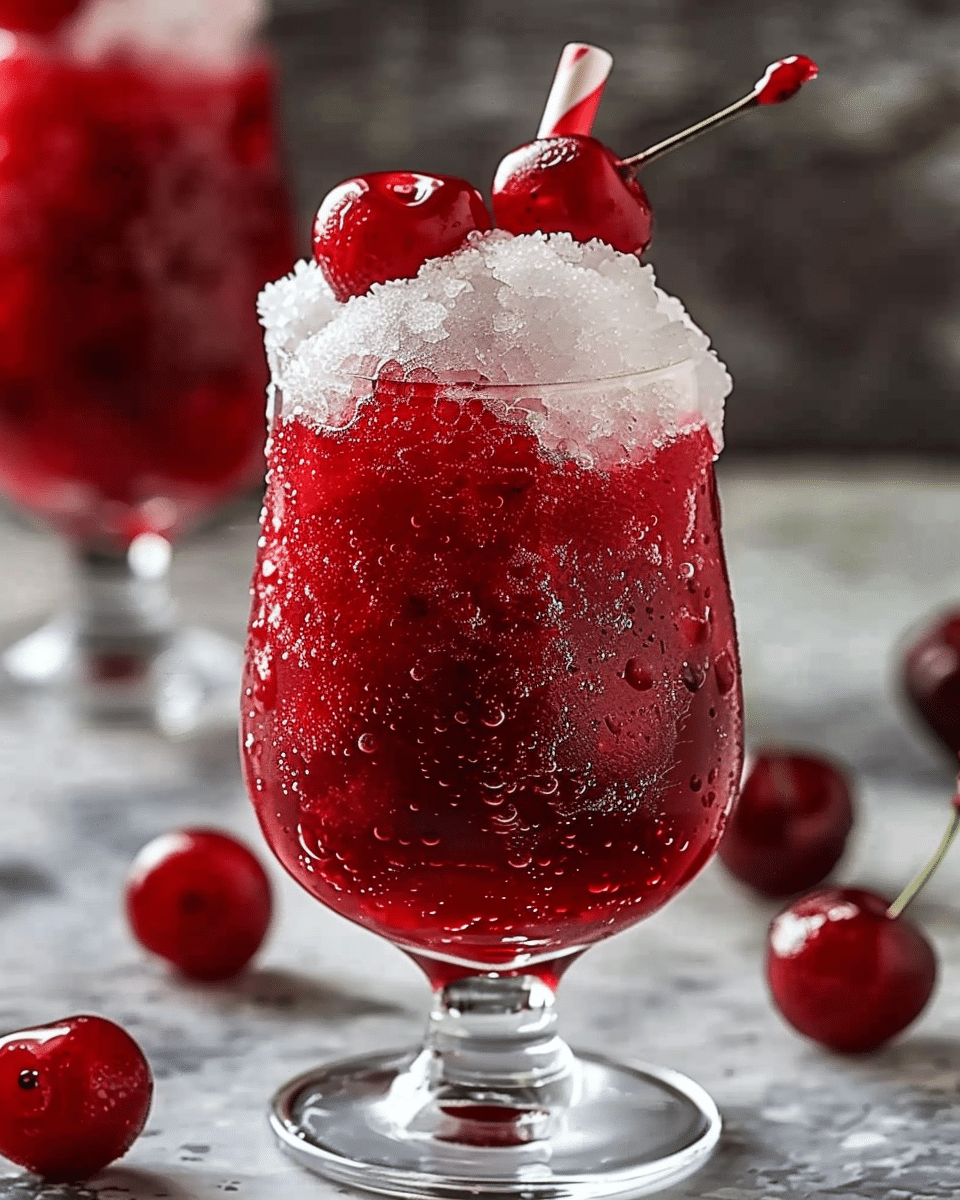 Cherry Rum and Coke Slushie