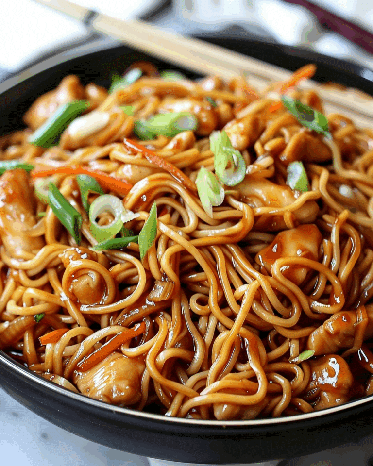 Chicken Chow Mein with the Best Chow Mein Sauce