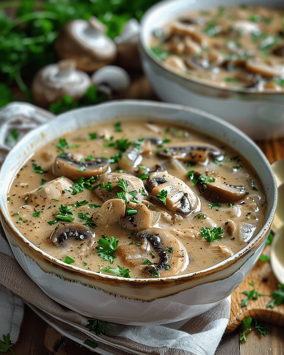 Rotisserie Chicken Mushroom Soup