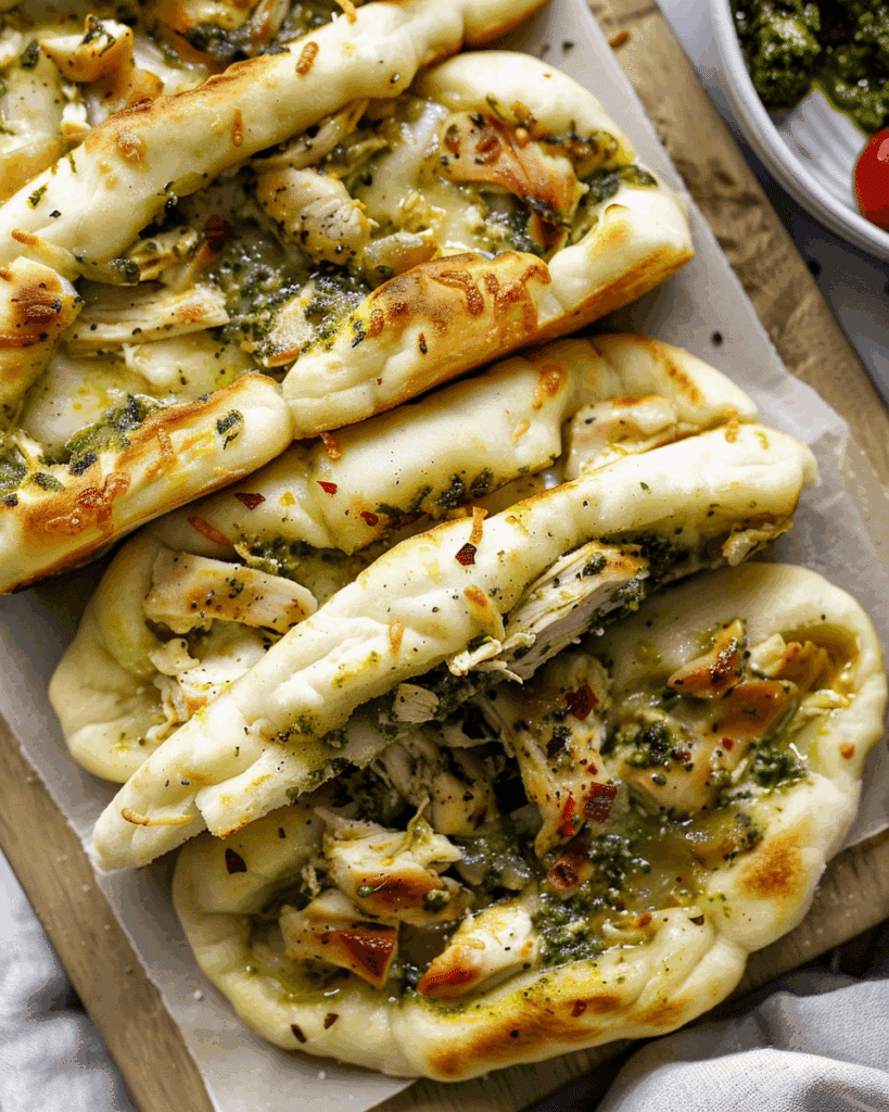 Chicken Pesto Pan Bread