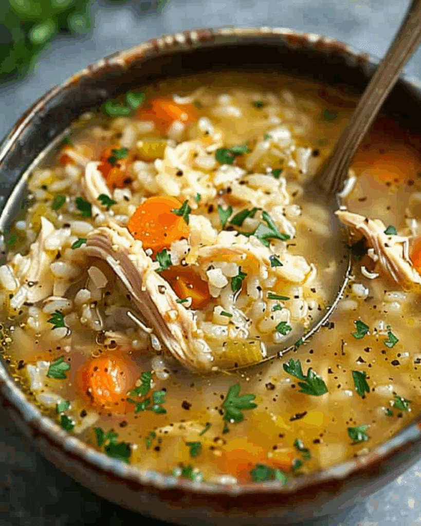 Chicken Rice Soup
