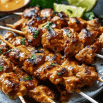 Chicken Satay with Easy Thai Peanut Sauce