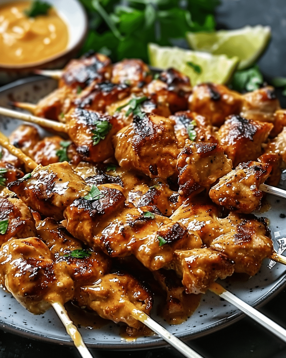 Chicken Satay with Easy Thai Peanut Sauce