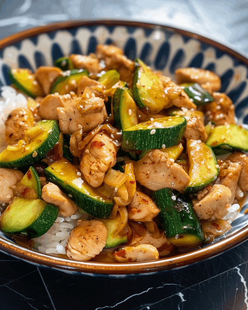 Chicken Zucchini Stir Fry 