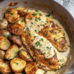 Chicken and Potatoes with Dijon Cream Sauce