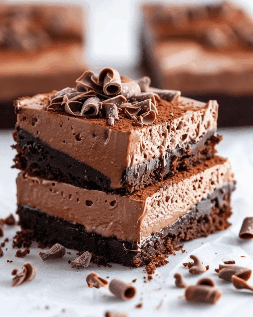 Chocolate Mousse Brownies