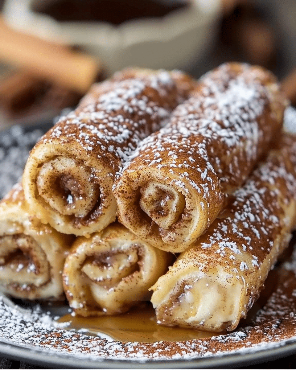 Cinnamon Roll French Toast Roll-Ups
