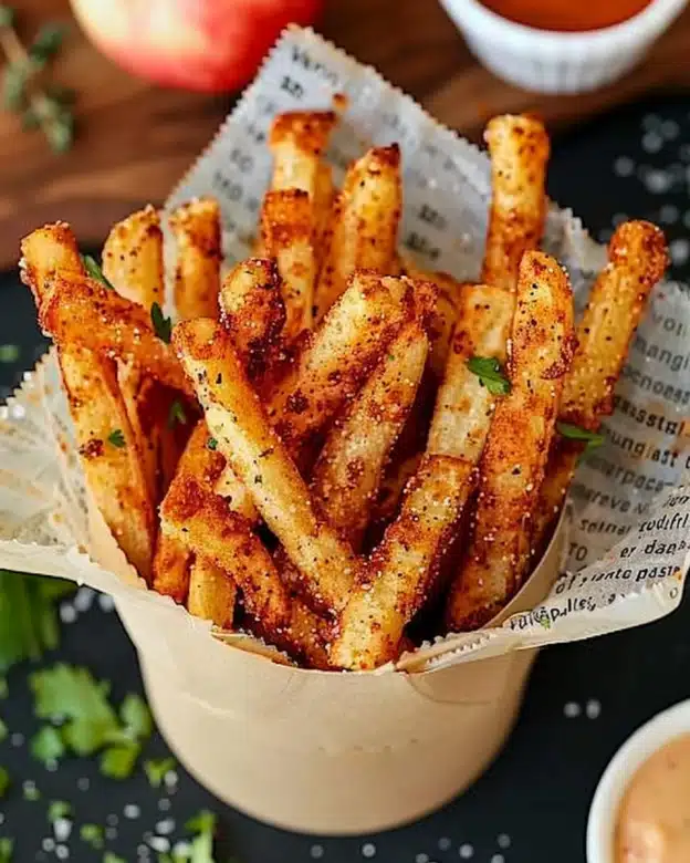 Crispy Air Fryer Apple Fries