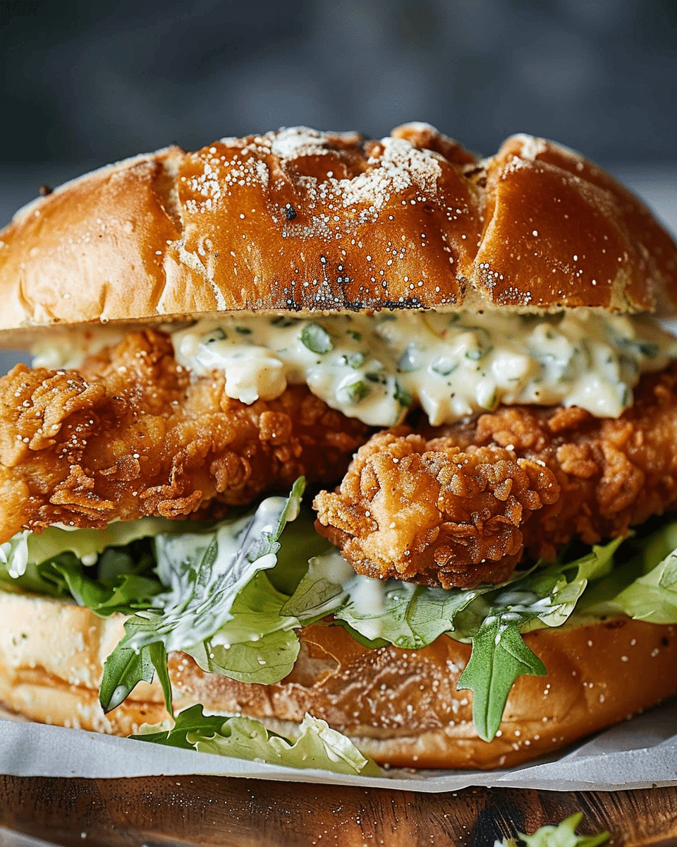Crispy Chicken Caesar Sandwich