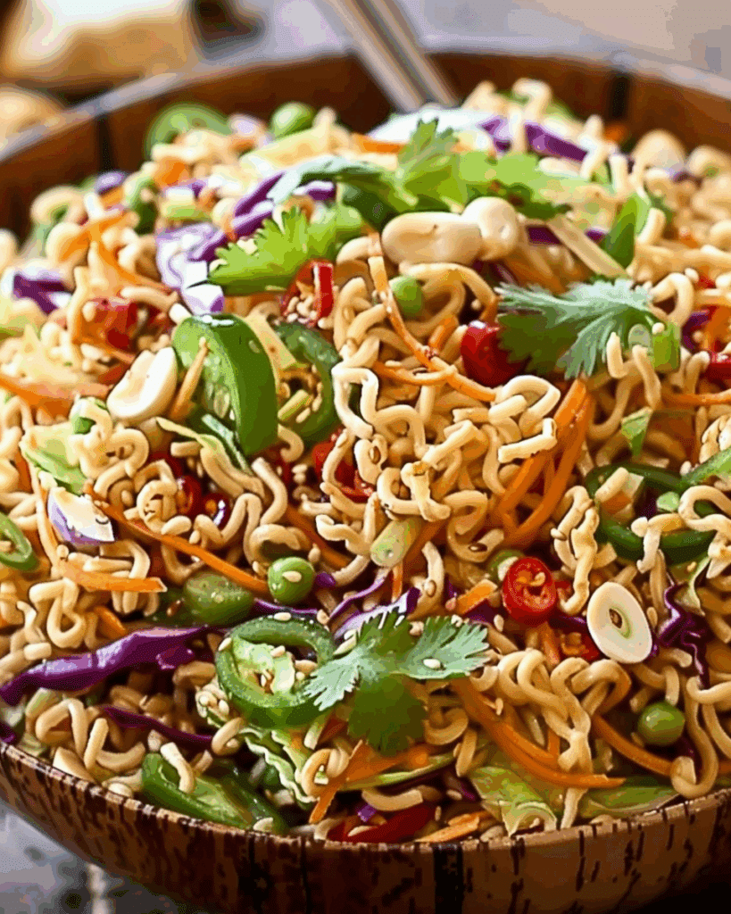 Crunchy Asian Ramen Noodle Salad