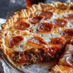 Deep Hamburger Sausage Pie