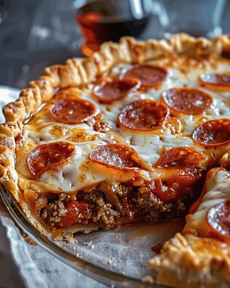 Deep Hamburger Sausage Pie