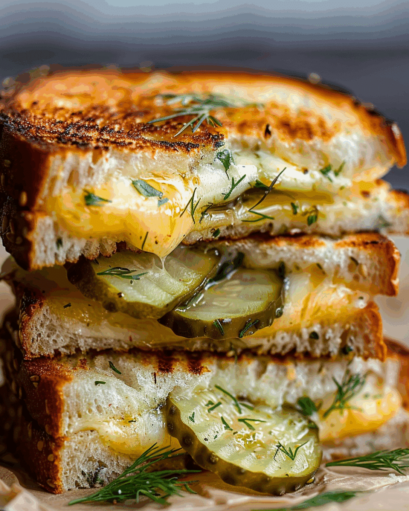 Dill Pickle Grilled Cheese