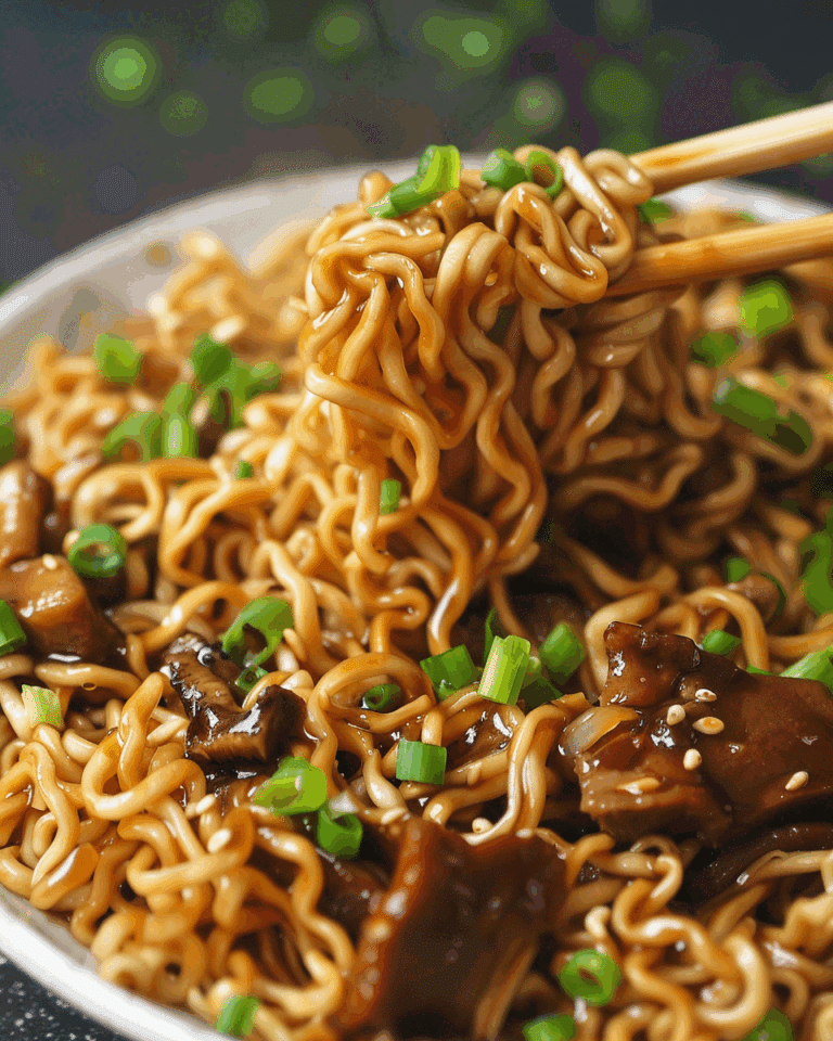 Easy Saucy Ramen Noodles