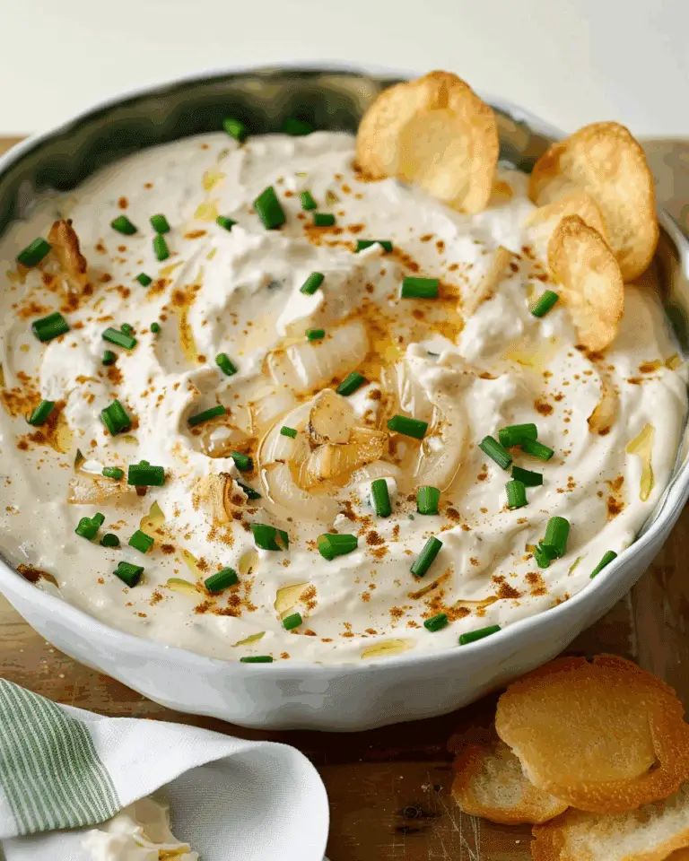 French Onion Dip From Scratch