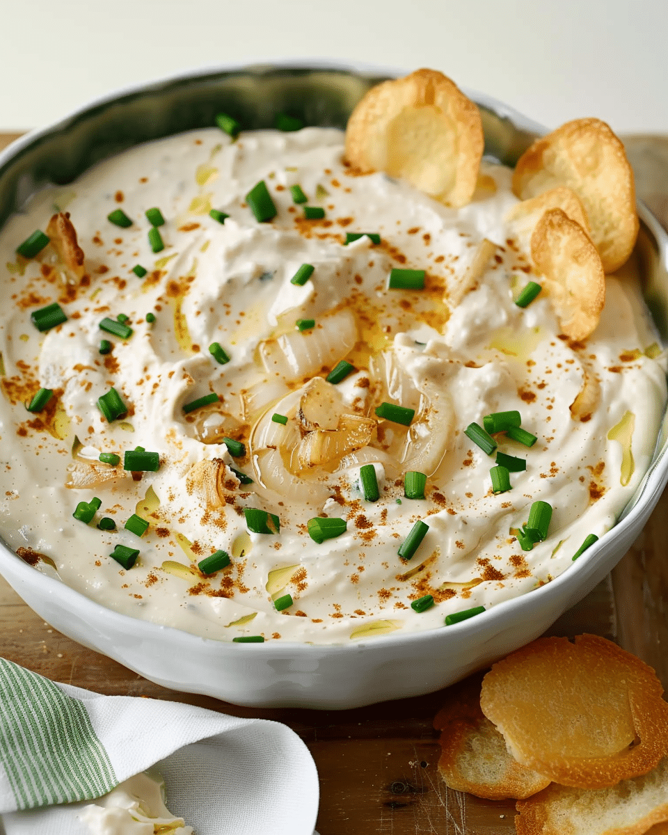 French Onion Dip From Scratch