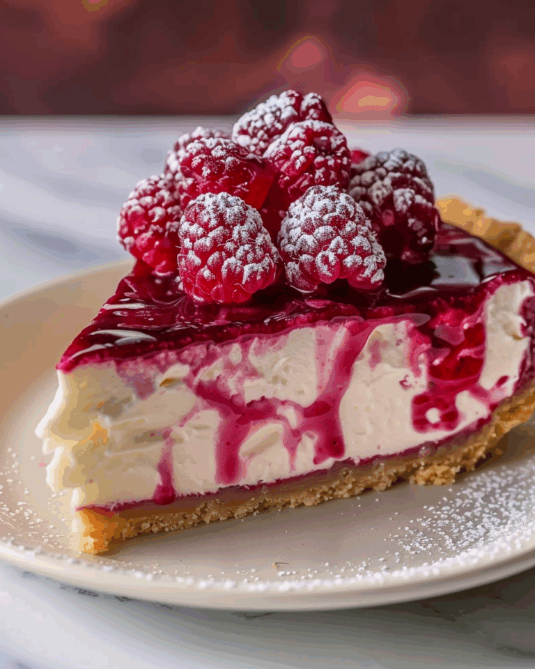 Frosty Raspberry Cheesecake Pie