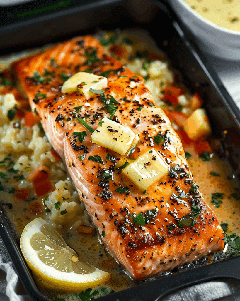 Garlic Butter Baked Salmon