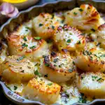 Garlic Butter Baked Scallops 4 Garlic Butter Baked Scallops