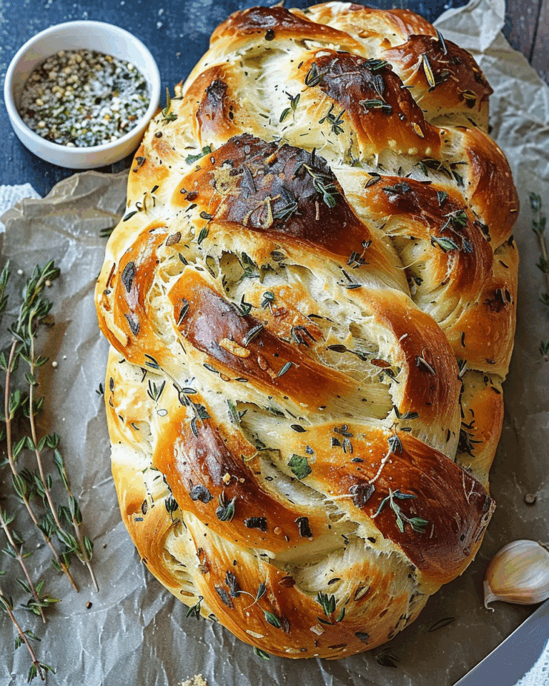 Garlic Herb Braided Bread