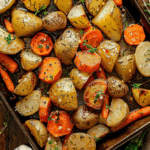 Garlic Herb Roasted Potatoes, Carrots, and Zucchini