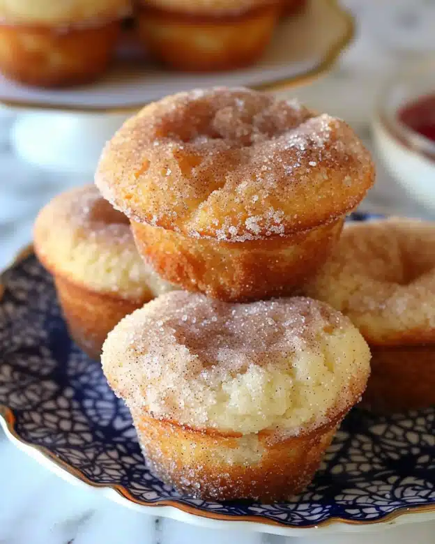 Fluffy Cinnamon Sugar Donut Muffins