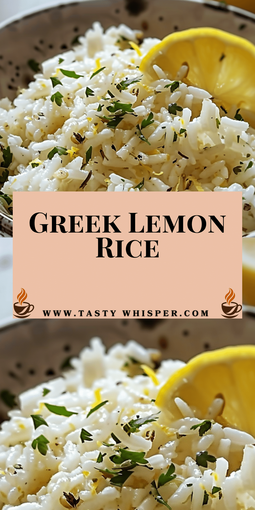 Greek Lemon Rice | Tasty Whisper