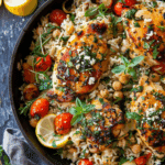 Greek Chicken and Lemon Rice