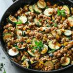 Ground Turkey and Zucchini Skillet