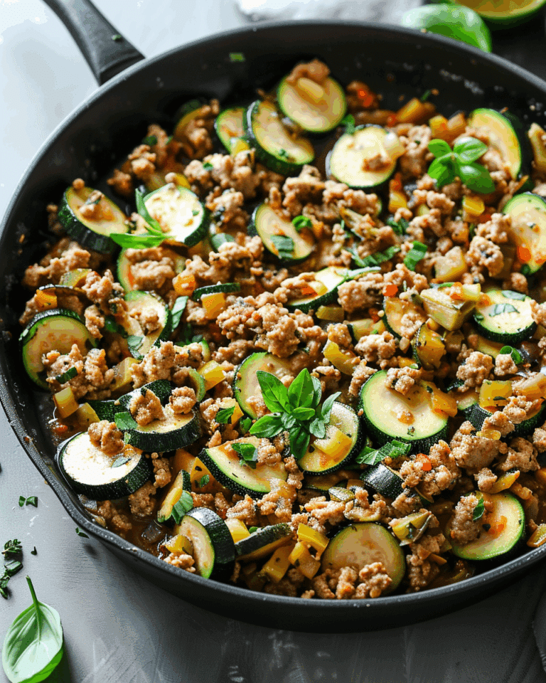 Ground Turkey and Zucchini Skillet