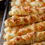 Homemade Cheesy Breadsticks