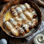 Hearty Meatballs with Cheddar Cheese, Vegetables, and Savory Sauce