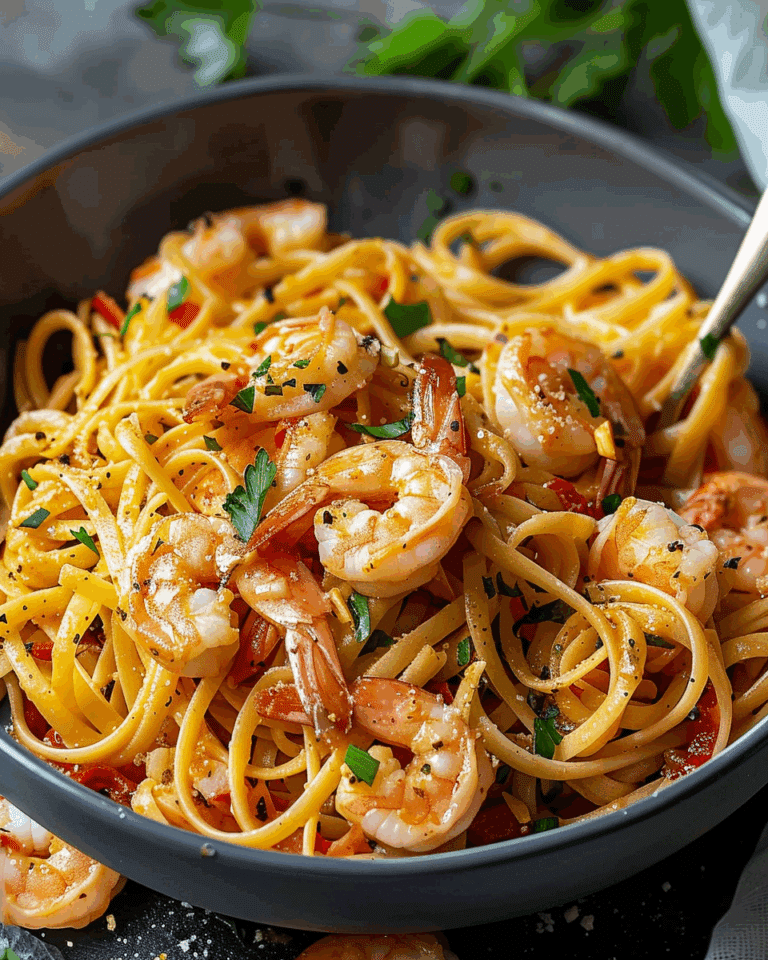 Jamaican Shrimp Pasta
