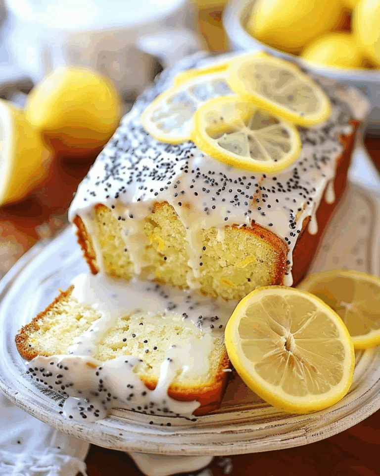 Lemon Poppy Seed Loaf with Glaze